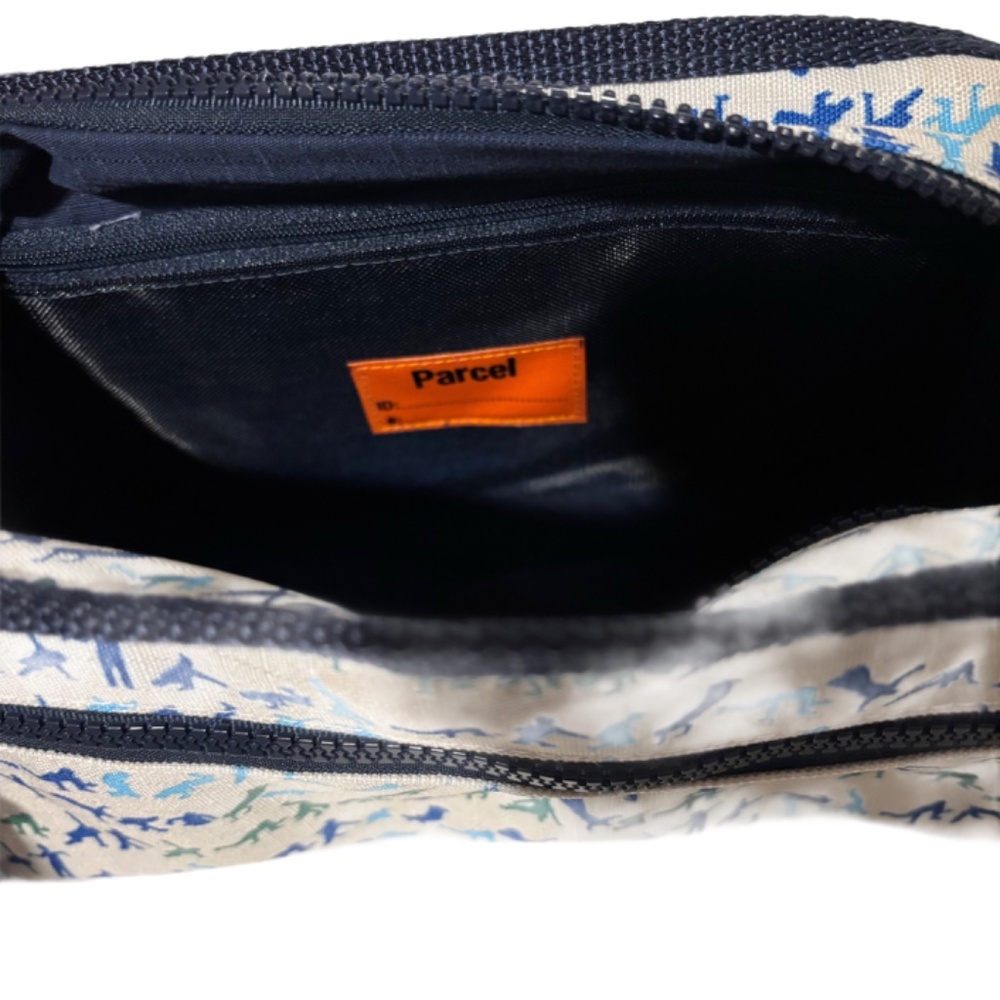 Vintage Y2K Parcel by Loop NYC Medium Makeup Bag Breakdance All Over Print NWT - Picture 3 of 5